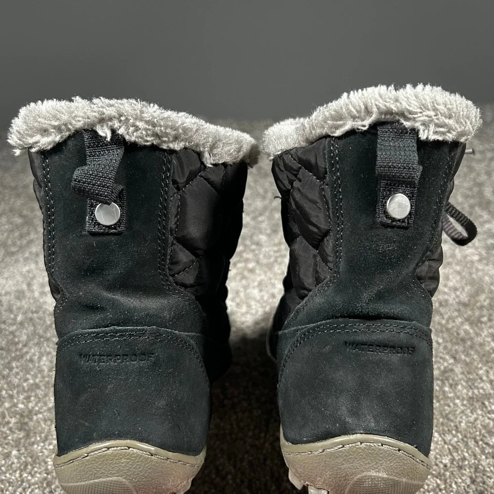 Columbia Minx Mid II Waterproof Omni-Heat Winter Boots Black Womens 7.5